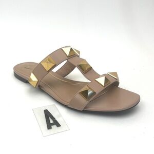 Valentino Roman Stud Slide Sandal sz 8